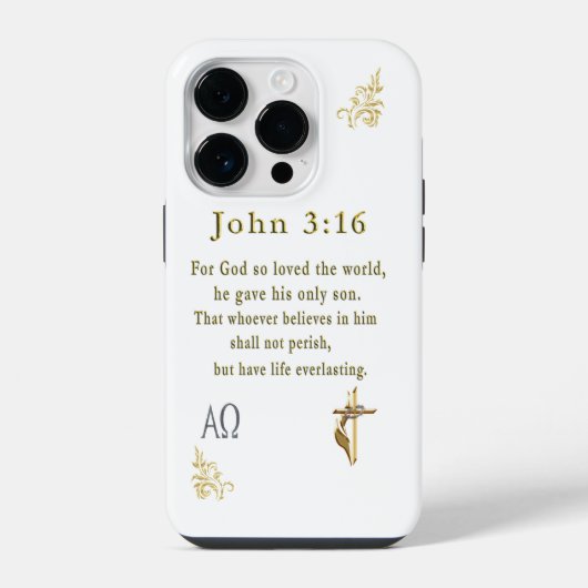 John 3:16 iPhone hülle (Rückseite)