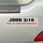 John-3:16 ist wirklich wichtiges das autoaufkleber (Auf Auto)