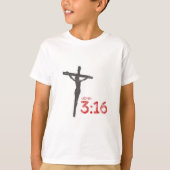 John 3:16 Jesus Crucifix Bible Verse T - Shirt (Vorderseite)