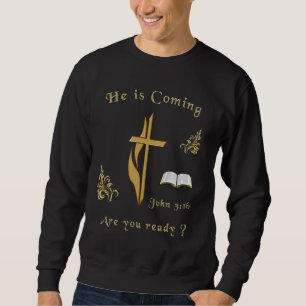 John 3:16 Jesus kommt Sweatshirt