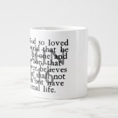 John 3:16 Jumbo-Tasse (Vorderseite Rechts)