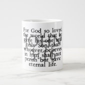 John 3:16 Jumbo-Tasse (Vorderseite)