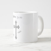 John 3:16 Jumbo-Tasse (Vorderseite Rechts)