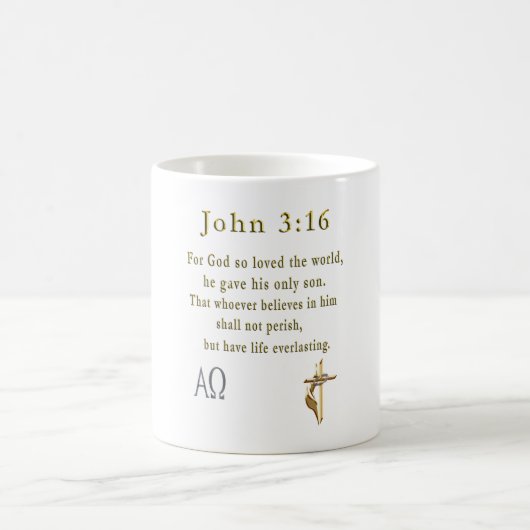 John 3:16 kaffeetasse (Mittel)