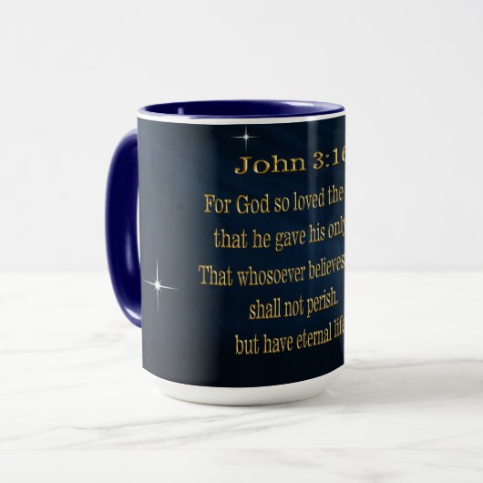 John 3:16 Kaffeetassen (Vorderseite Links)