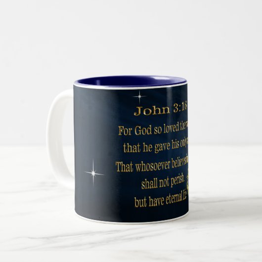 John 3:16 Kaffeetassen (Vorderseite Links)