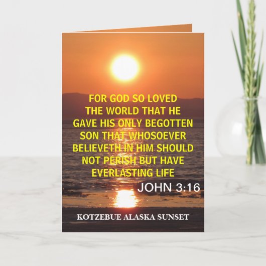 JOHN 3 16 KARTE (Vorderseite)
