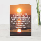 JOHN 3 16 KARTE (Vorderseite)