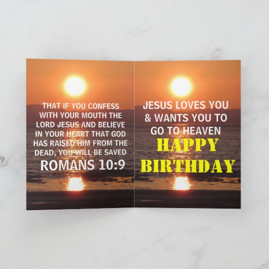 JOHN 3 16 KARTE (Innenseite)