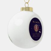John 3:16 keramik Kugel-Ornament (Links)
