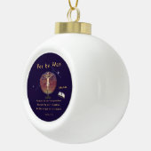 John 3:16 keramik Kugel-Ornament (Rechts)