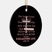 John 3,16 keramik ornament (Rechts)