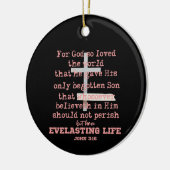 John 3,16 keramik ornament (Links)