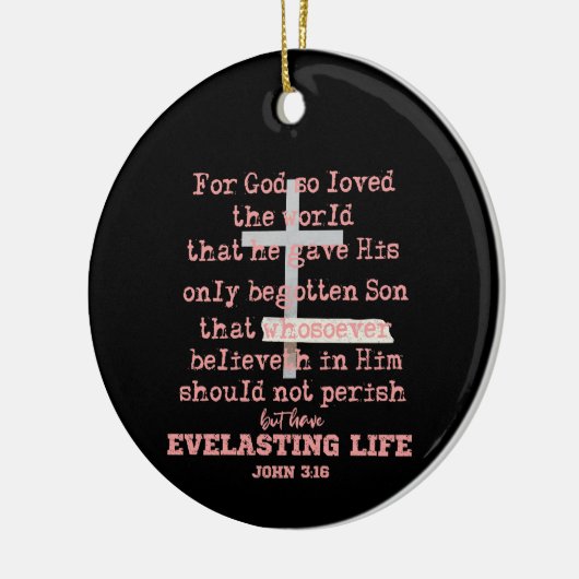 John 3,16 keramik ornament (Links)