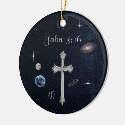 John 3:16 keramik ornament (Links)