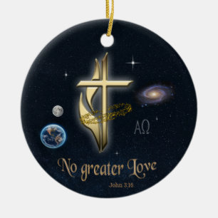 John 3:16 keramik ornament