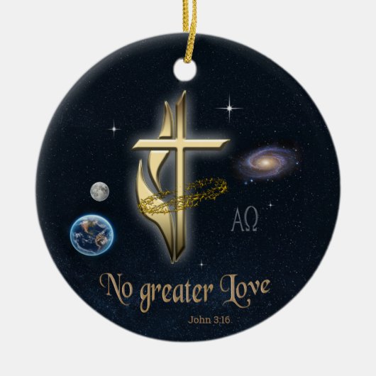 John 3:16 keramik ornament (Vorne)