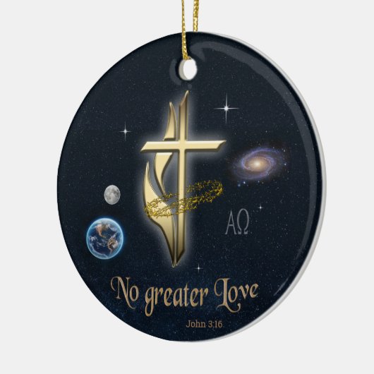 John 3:16 keramik ornament (Links)