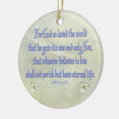 John 3:16 keramik ornament (Links)