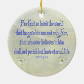 John 3:16 keramik ornament (Hinten)