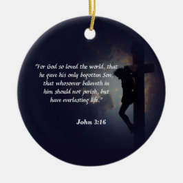 John 3:16 keramik ornament