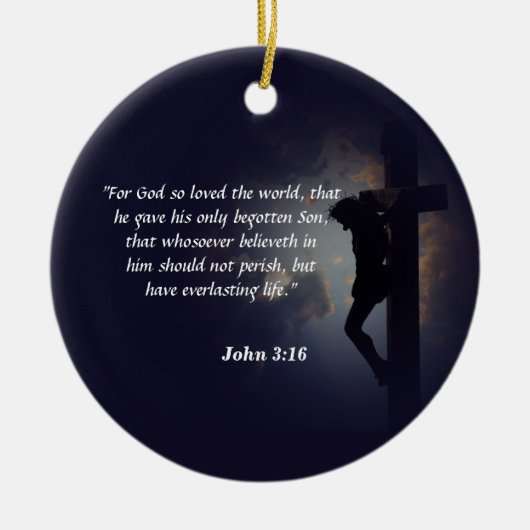 John 3:16 keramik ornament (Vorne)