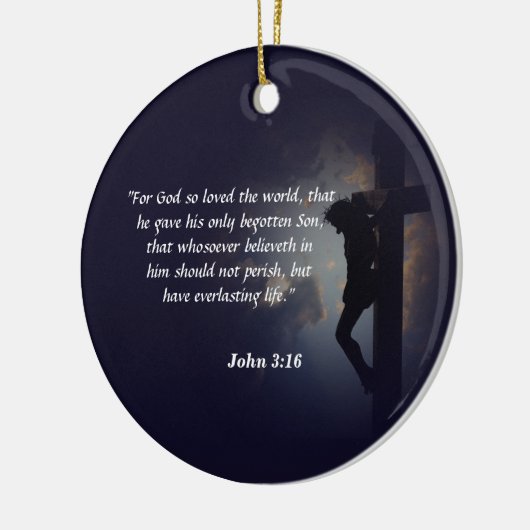 John 3:16 keramik ornament (Links)