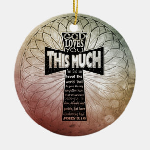 John-3:16 Keramikornament