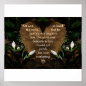 John 3:16 King-James-Basisposter Poster (Vorne)