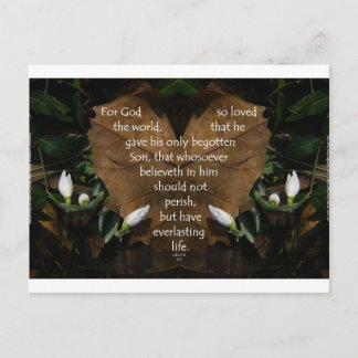 John 3:16 King-Spiele auf Herzblatt Postkarte