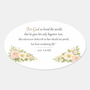 John 3:16 KJV Aufkleber •
