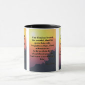 John 3:16 KJV Bible Verse Pic Two-Tone Tasse (Zentrum)