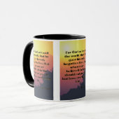 John 3:16 KJV Bible Verse Pic Two-Tone Tasse (Vorderseite Links)