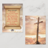 John 3:16 KJV Karten (Vorne/Hinten)