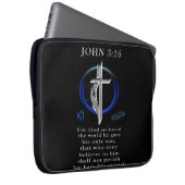John 3:16 Kleidung Laptopschutzhülle (Vorne Rechts)