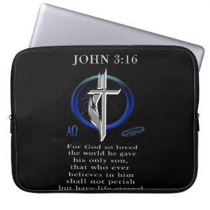 John 3:16 Kleidung Laptopschutzhülle