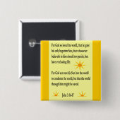 John-3:16 - Knopf 17 Button (Vorne & Hinten)