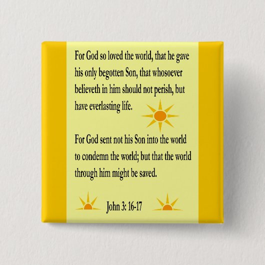 John-3:16 - Knopf 17 Button (Vorderseite)