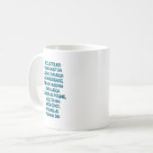 John 3:16 Kroatisch Kaffeetasse (Vorderseite Links)