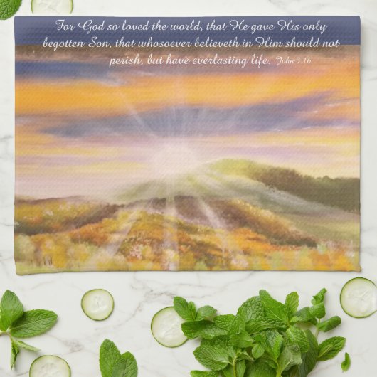 John 3:16 Küchentücher (Gefaltet)