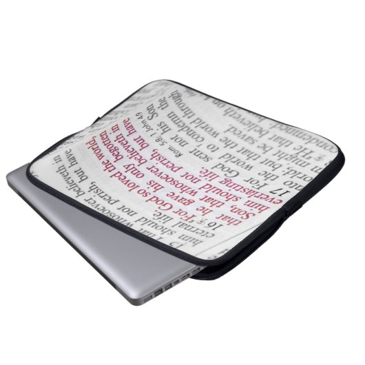 John 3:16 laptopschutzhülle (Vorne Knopf)