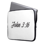 John 3:16 laptopschutzhülle (Vorderseite Links)