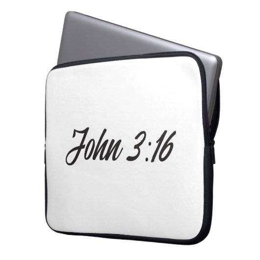 John 3:16 laptopschutzhülle (Vorderseite Links)