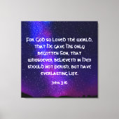 John 3:16 Leinwand drucken (Vorderseite)