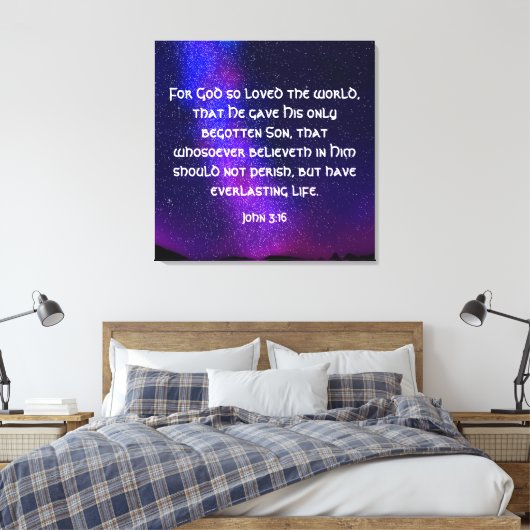 John 3:16 Leinwand drucken (Insitu (Schlafzimmer))