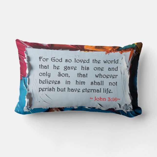 John 3:16 lendenkissen (Rückseite)