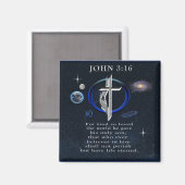 John 3:16 magnet (Vorderseite/Rückseite)