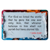 John 3:16 magnet (Horizontal)