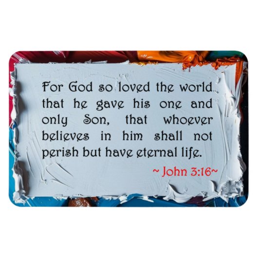 John 3:16 magnet (Horizontal)