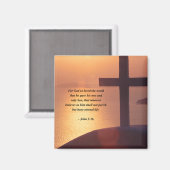 JOHN 3:16 MAGNET (Vorderseite/Rückseite)